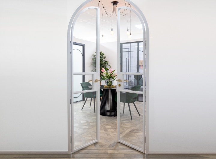 Hinged doors