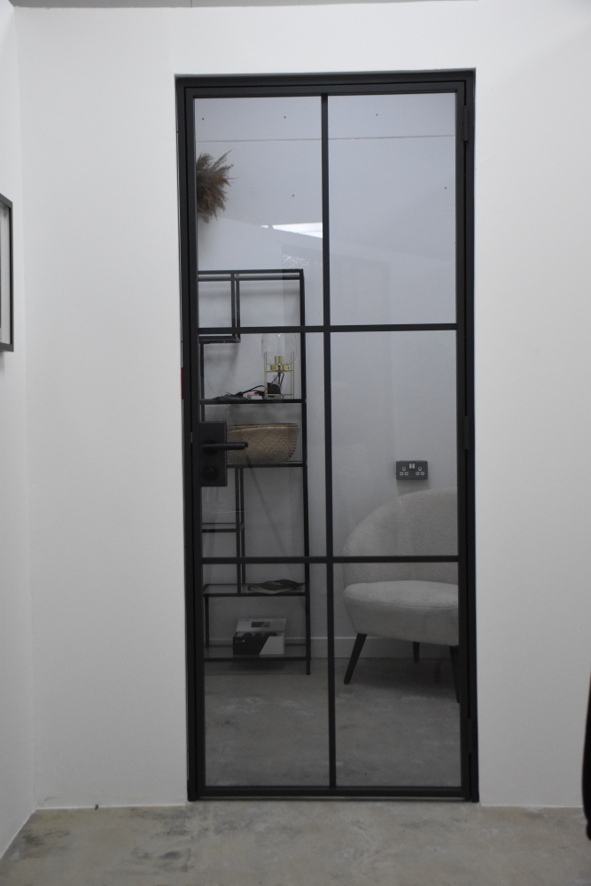 Sliding steel doors